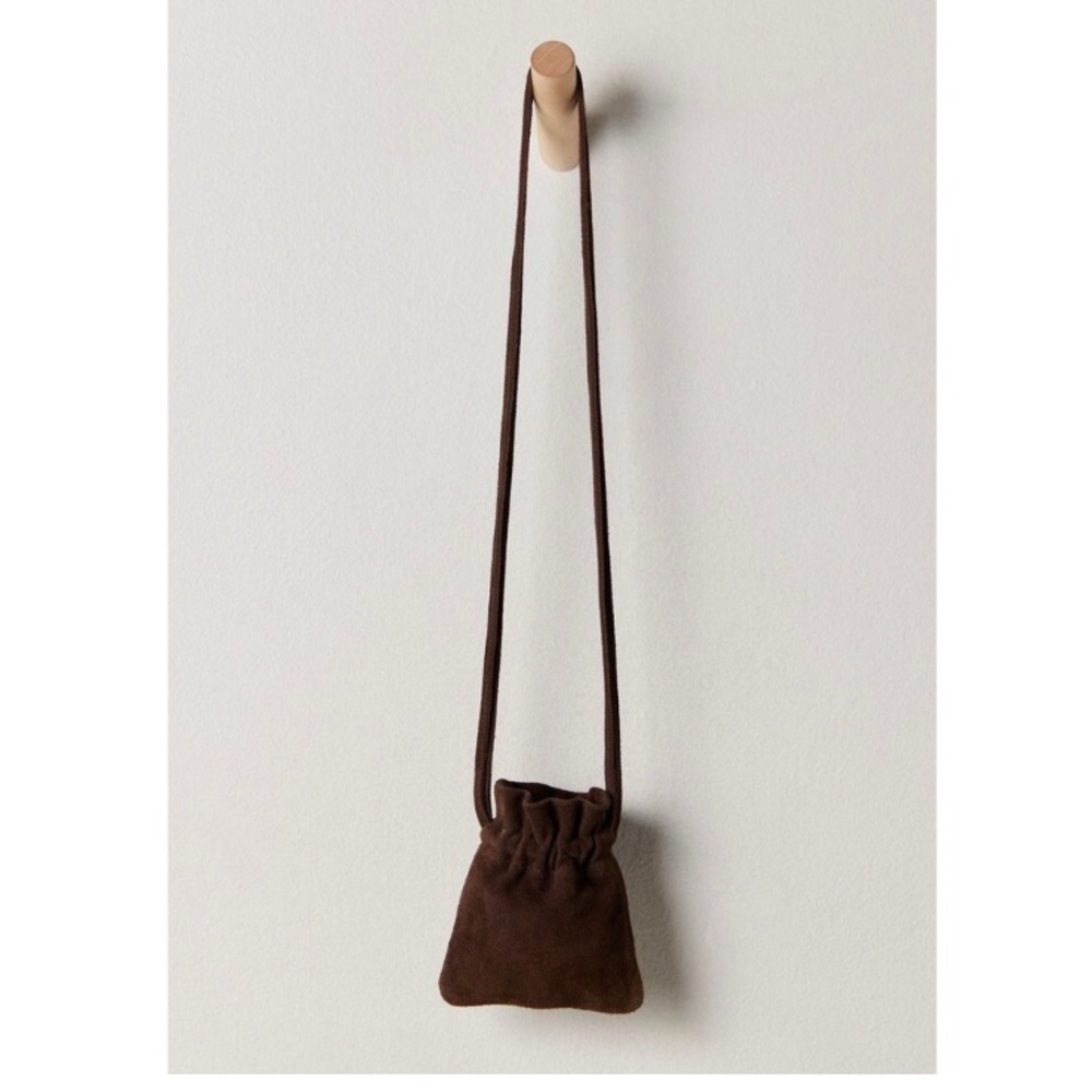 Free People! Eden Mini Pouch Bag In Espresso NWT! - Picture 4 of 16